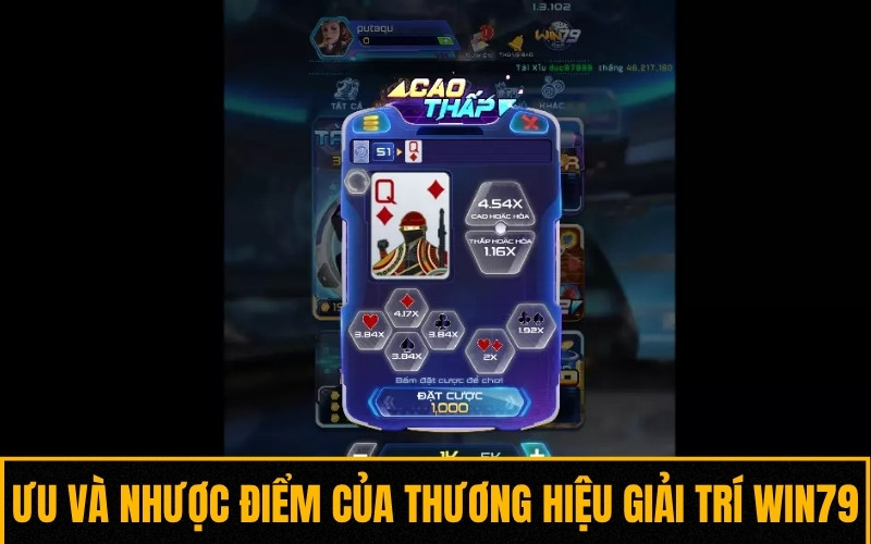 Danh sách ưu điểm và nhược điểm của thương hiệu giải trí Win79